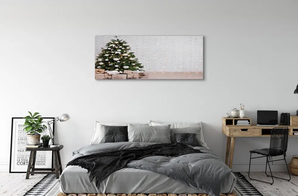 Canvas képek Karácsonyfa díszítés ajándék 125x50 cm