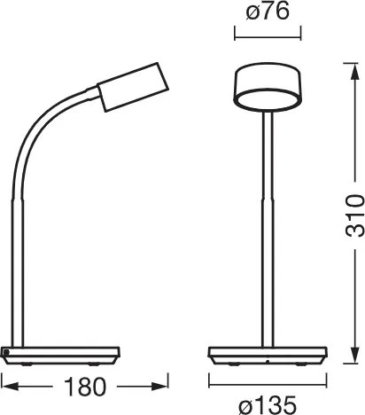 Osram - LED Dimmelhető asztali lámpa OFFICE LINE LED/4,8W/230V fehér
