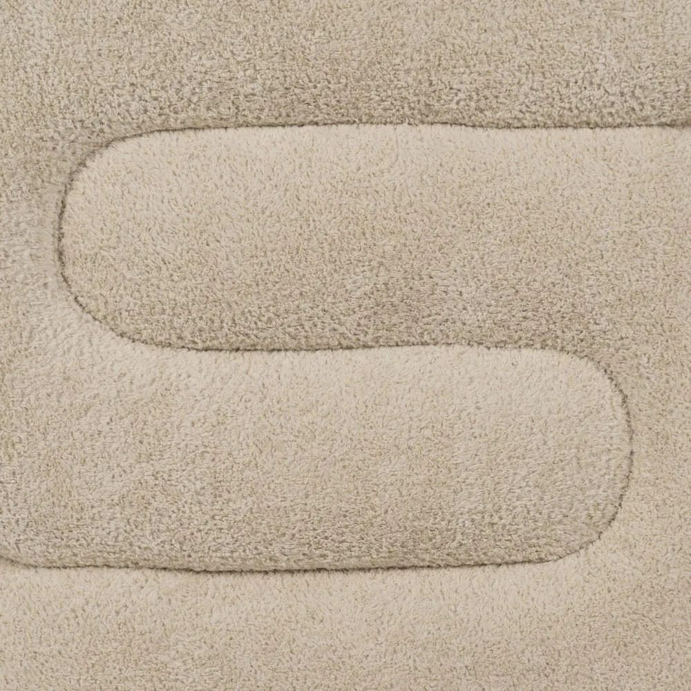 Bézs buklé puff – Ixia