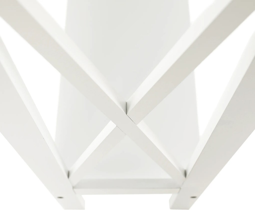 Konzolasztal, fehér, APOLOS