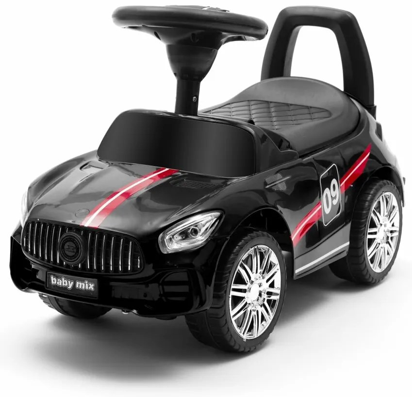 Baby Mix Racer futóbicikli hanggal, fekete