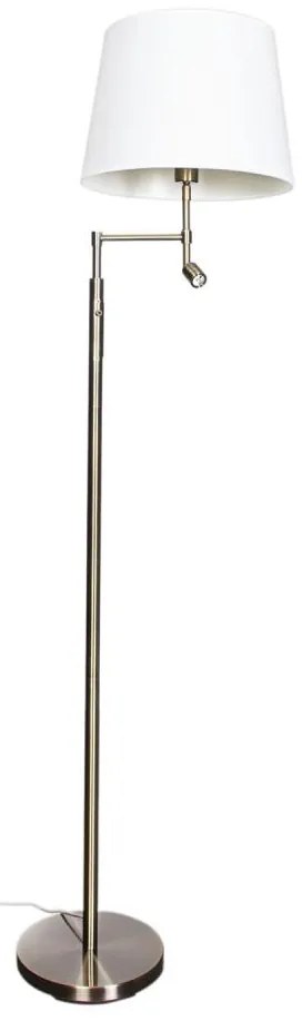 ByRydens 1988780-5504-LED ORLANDO állólámpa 1xE27/5W/230V+LED/3W fehér/bronzz