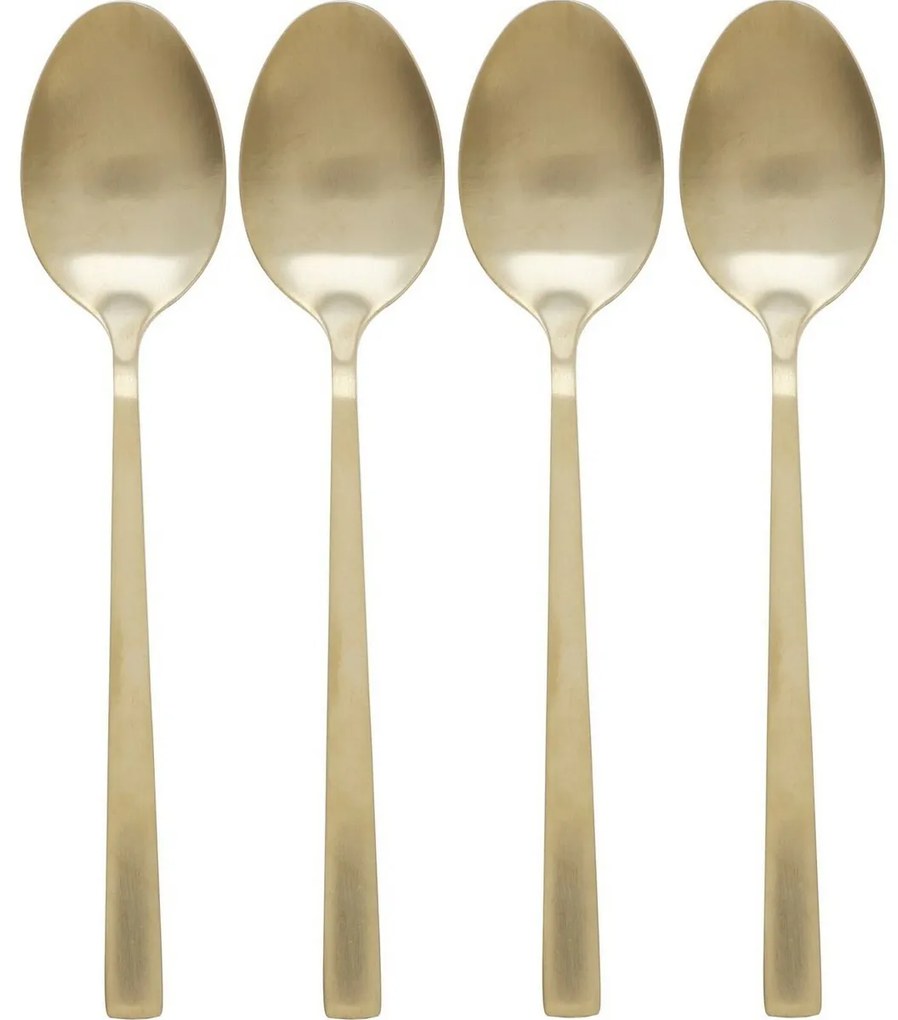 EH Arany teáskanál készlet 4 db, 15 cm, 15 cm