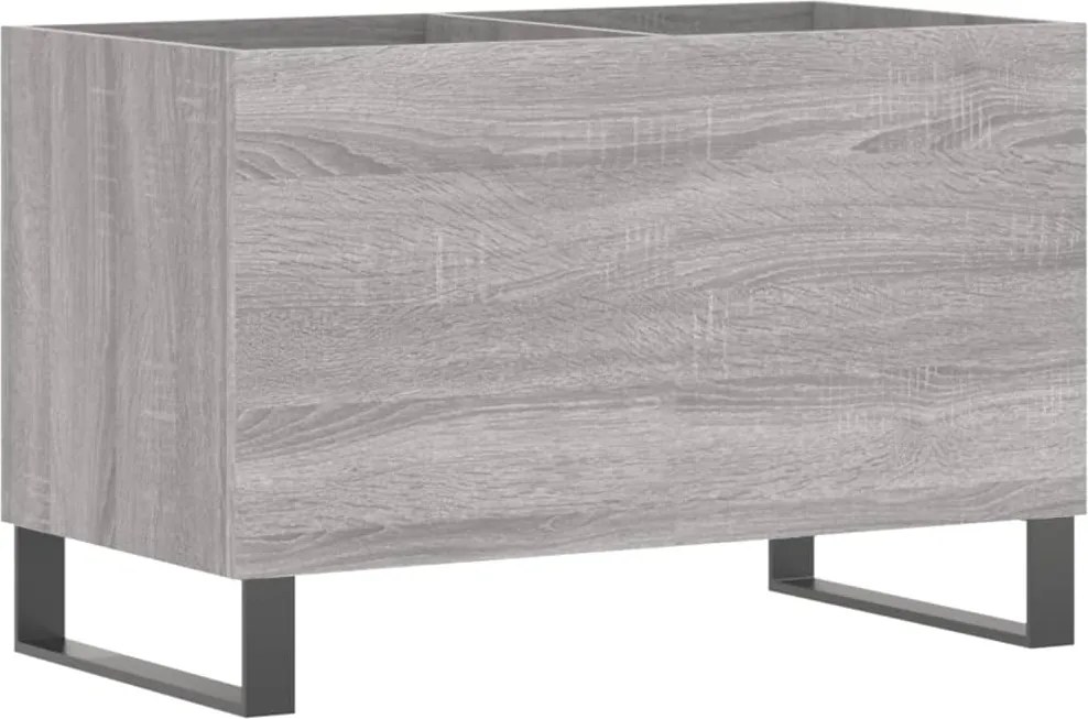 vidaXL szürke sonoma színű szerelt fa hanglemezszekrény 74,5x38x48 cm