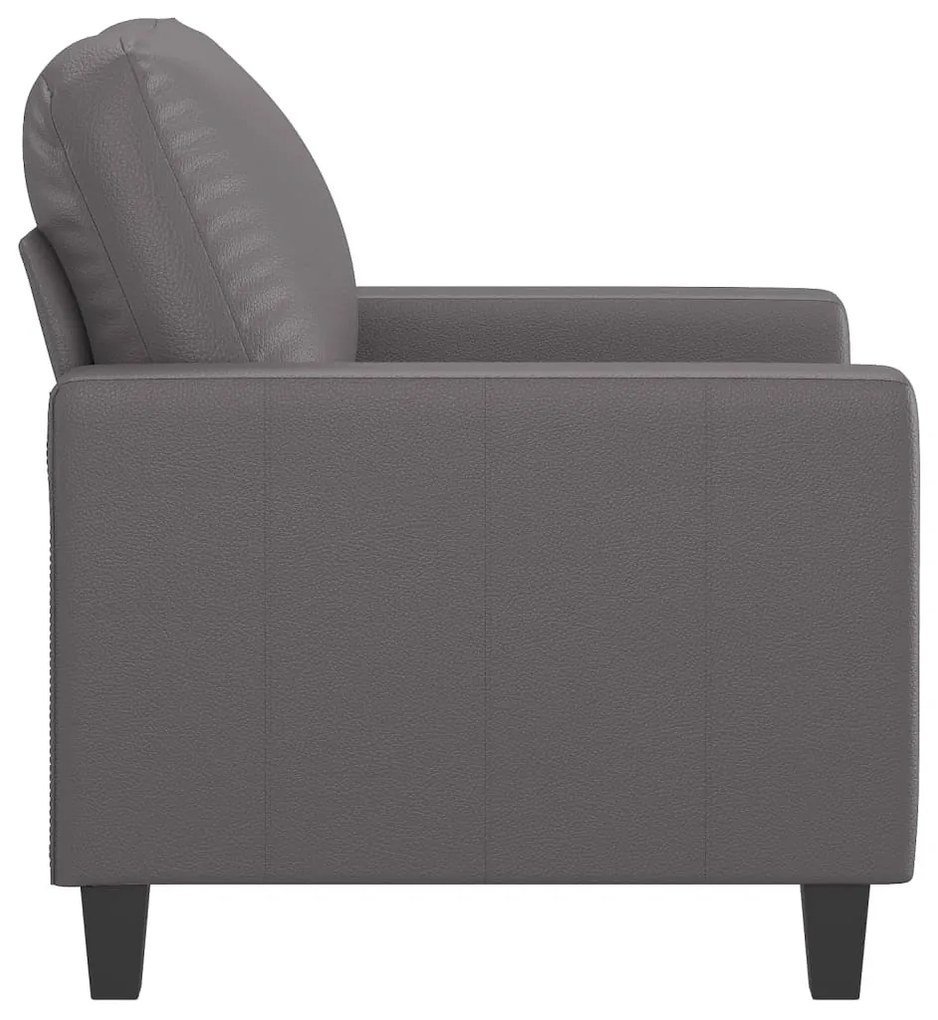 vidaXL szürke műbőr kanapészék 60 cm