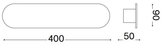 Ideal Lux - LED Fali lámpa ECHO LED/20W/230V 40 cm CRI 90 réz