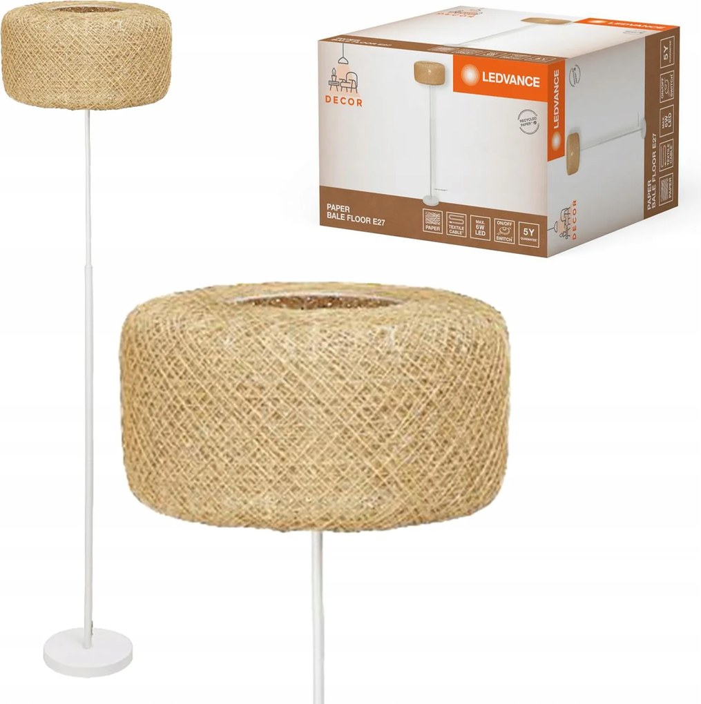 Padló lámpa Álló Dekoratív lámpatest E27 Bézs Decor Ledvance