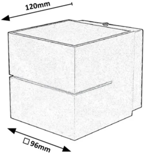 Rabalux 7019 - Fali lámpa KAUNAS 1xG9/10W/230V szürke