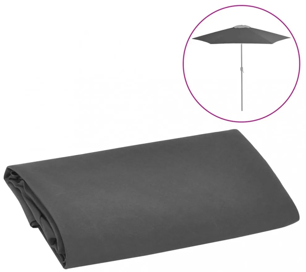 antracitszürke kültéri napernyőponyva 300 cm