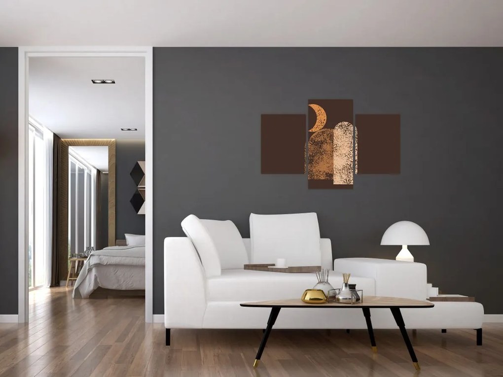 Kép - Narancssárga ívek N⁰2 (90x60 cm)