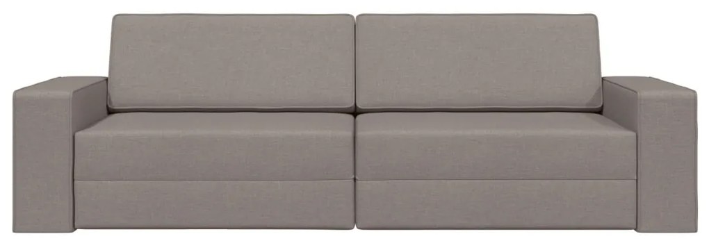 Függőleges Kanapéágy 2 az 1-ben Taupe 245x150x60.5 cm Szövet