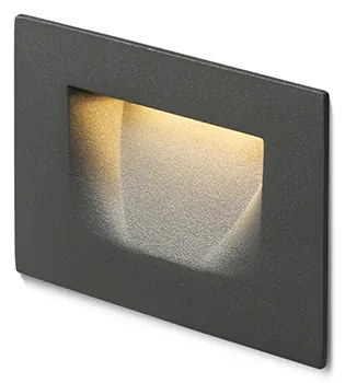 RENDL R12577 PER LED kültéri lámpa, falba süllyesztett IP54 antracit