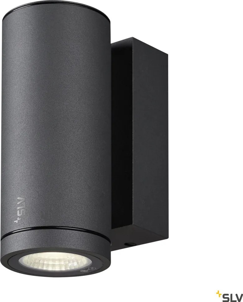 SLV 1003422 ENOLA ROUND Modern Kültéri Fali Lámpa Antracit, Átlátszó LED IP65