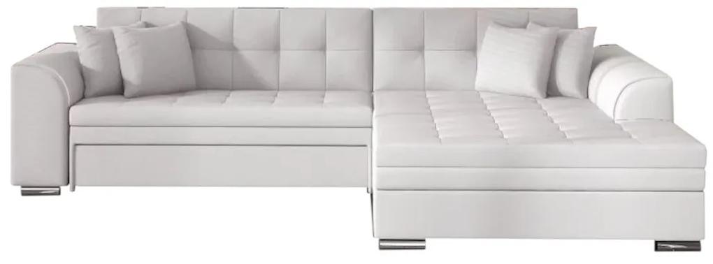 PALERMO ágyazható sarok ülőgarnitúra, 294x80x196 cm, soft 017/white, jobbos