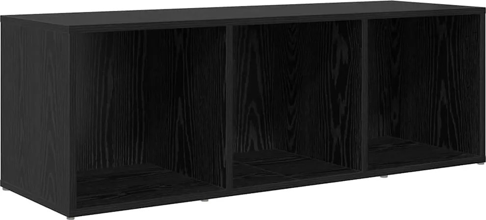 vidaXL TV szekrény garnitúra Fekete 72 x 35 x 37 cm Faanyag