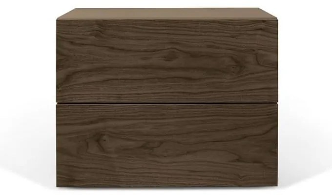 Aurora barna éjjeliszekrény 2 fiókkal - TemaHome
