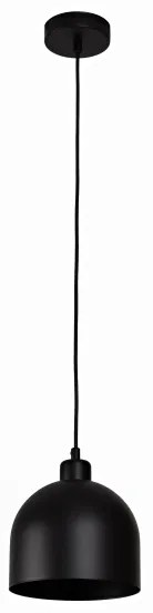 Duolla - Kábeles függőlámpa IRONLINE 1xE27/15W/230V Ø 17 cm fekete