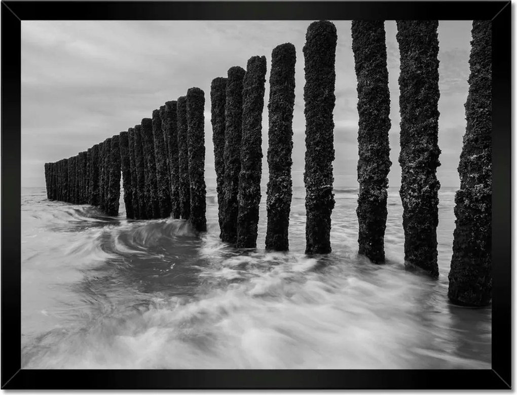 Poszterek keretben 40x30 Hullámtörő Balti-tenger