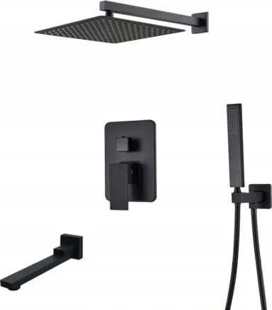 Falsík alatti zuhanyszett fekete Black 40 Box