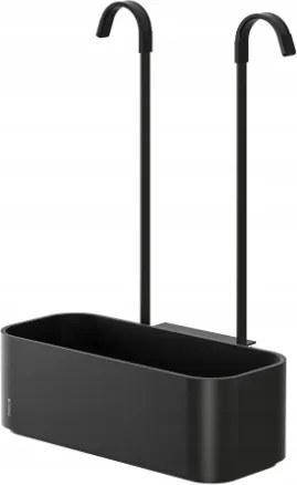 Tiger 2 Store Zuhanykosár csaptelephez akasztós 25 cm fekete 800376