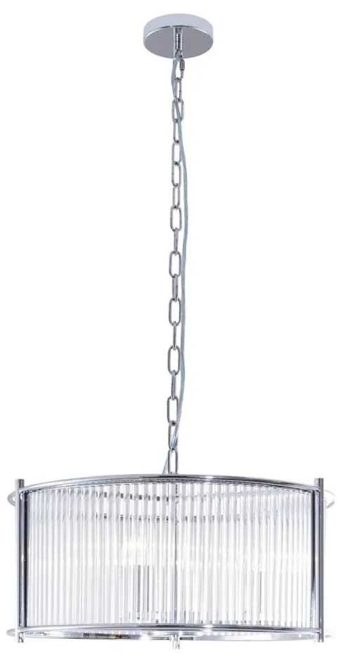 Zuma Line 2200131P-L - Csillár láncon MARMO 3xE27/40W/230V króm