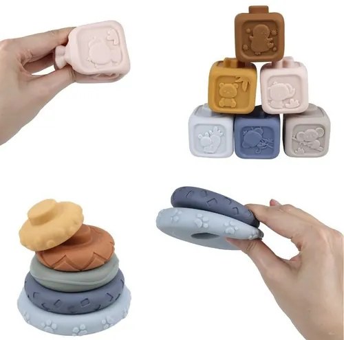 Soft sensory blocks - 13 pcs Kruzzel 24812