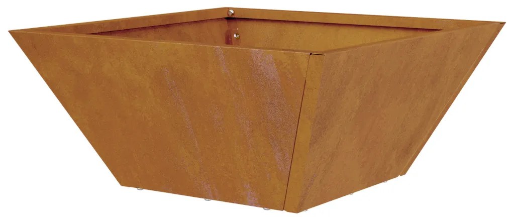 Fém virágcserép Időjárásálló acél 35 x 35 x 15 cm Tartós