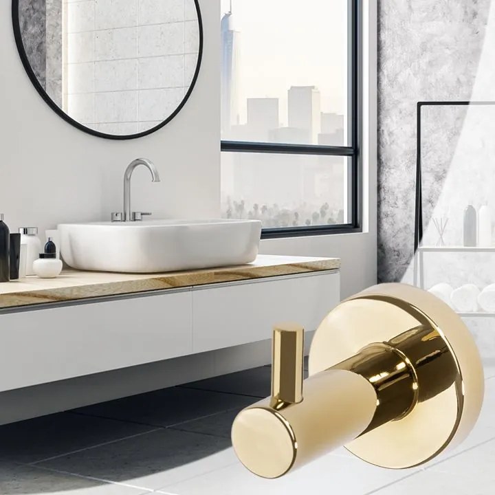 Fürdőszoba fogas Gold 322210A