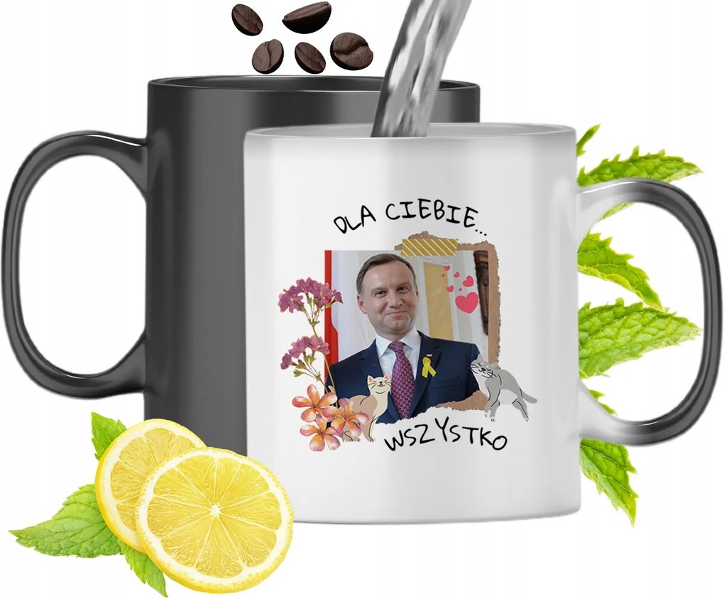 Duda András Színváltó Mágikus Bögre fényképes nyomtatással