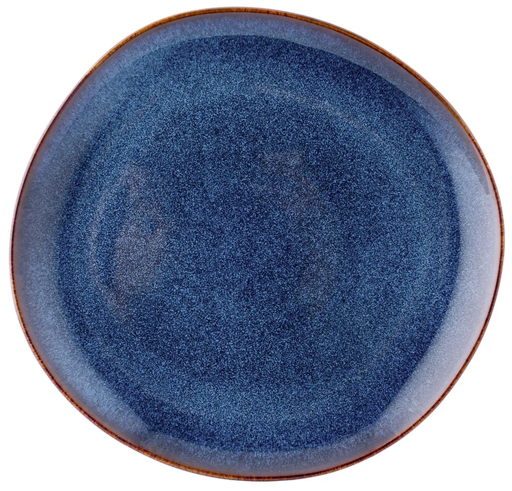 Altom Kerámia sekély tányér Reactive Navy Blue25,5 cm