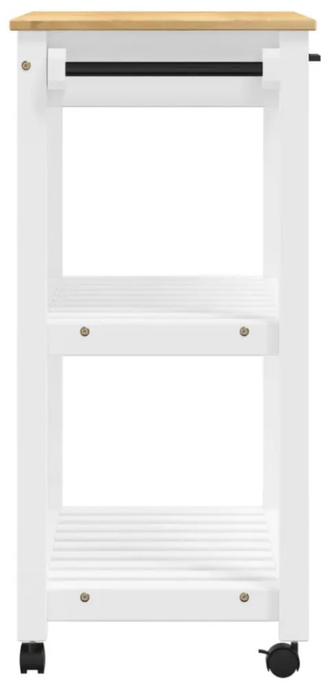 MONZA tömör fenyőfa konyhai kocsi 84 x 40 x 90 cm