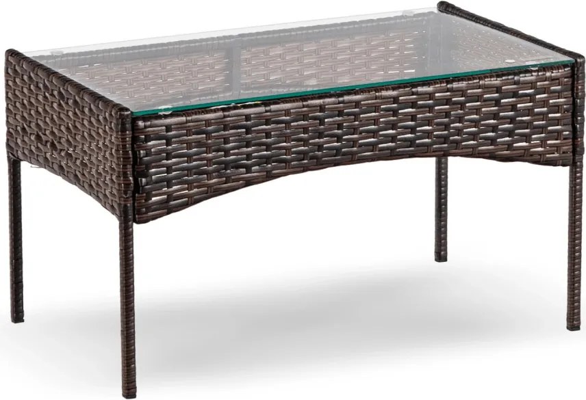 Kerti bútor szett barna/bézs színben – MISSISIPI