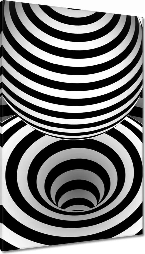 Vászonkép 80x120 Absztrakt fekete-fehér