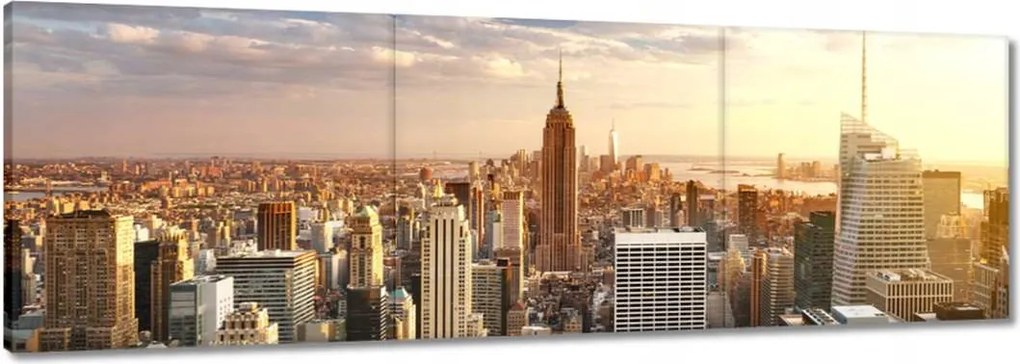 Festmények 150x50 New York felülnézet