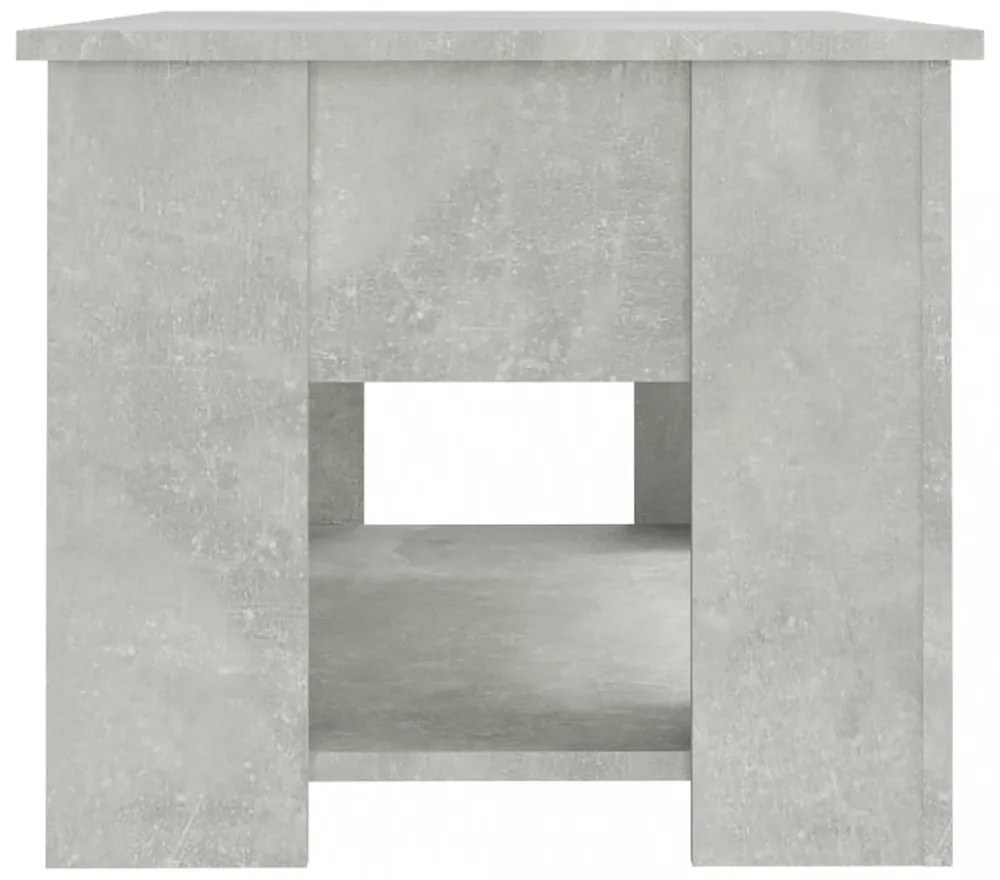 betonszürke szerelt fa dohányzóasztal 79x49x41 cm