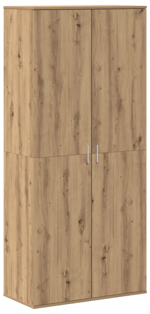 Highboard Kézműves Tölgy 80x39x178 cm Mérnöki Fa