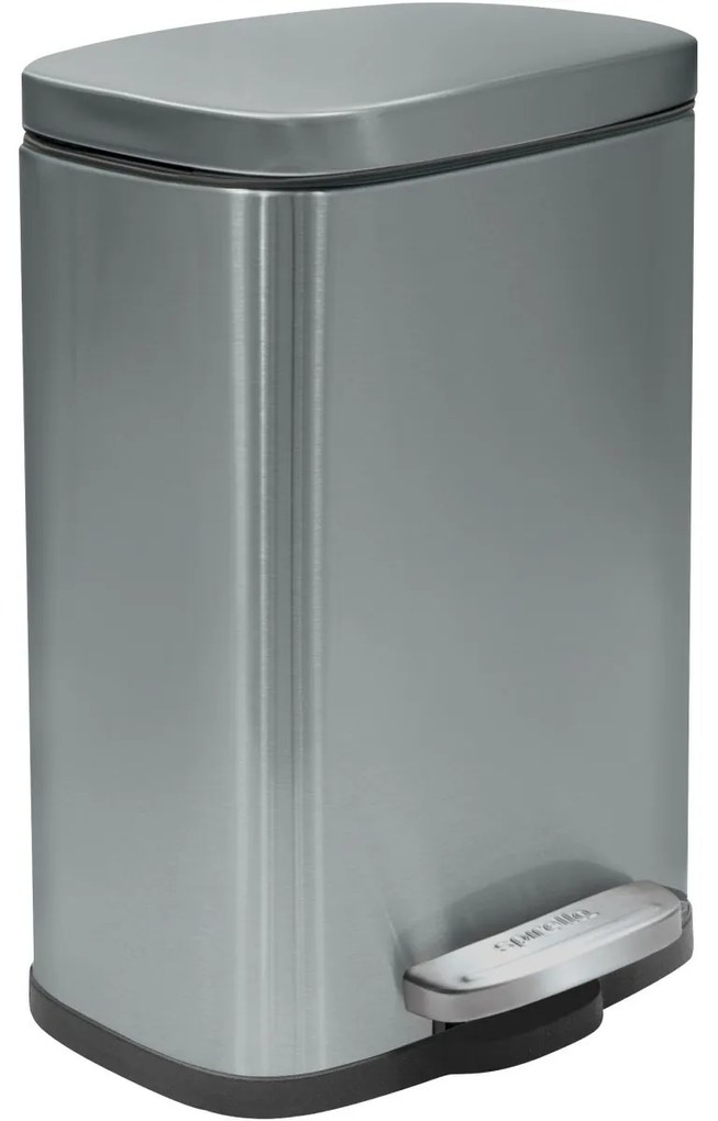 Spirella Pedálos szemetes soft-close Akira 12 l,csiszolt rozsdamentes acél, 12 l