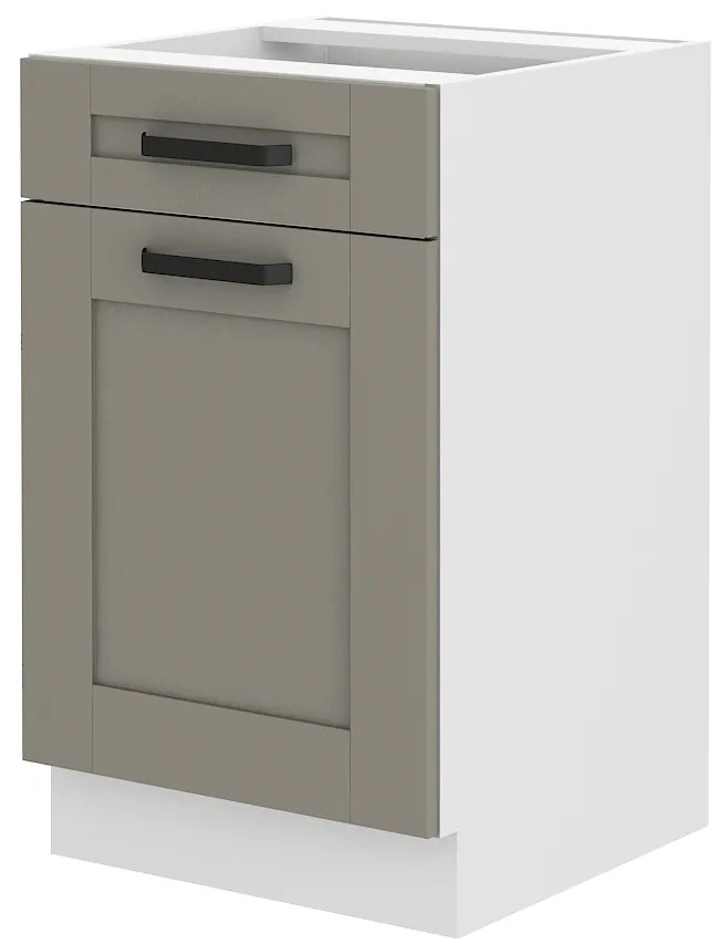 Alsó konyhaszekrény Lucid 50 D 1F 1S (claygrey + fehér). 1045440