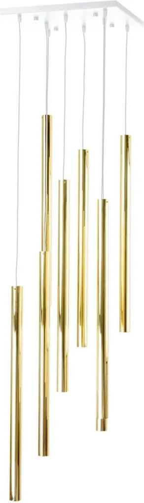 ANTIGO 8892 AKADI Modern Led Függesztett Lámpa Fehér, Fényes Sárgaréz GU10 IP20