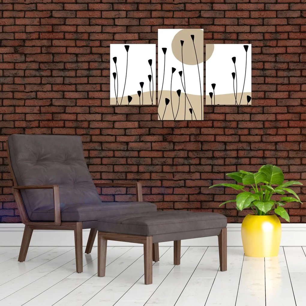 Kép - Grafikus rét N⁰2 (90x60 cm)