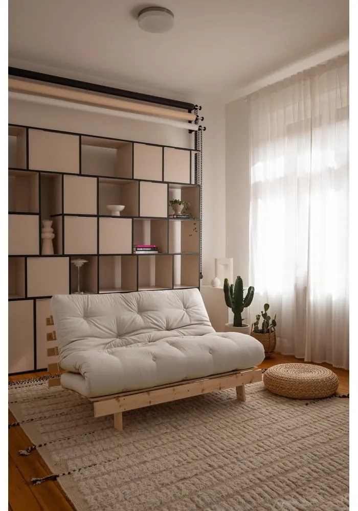 Fehér/világoskék kanapéágy 140 cm Roots - Karup Design
