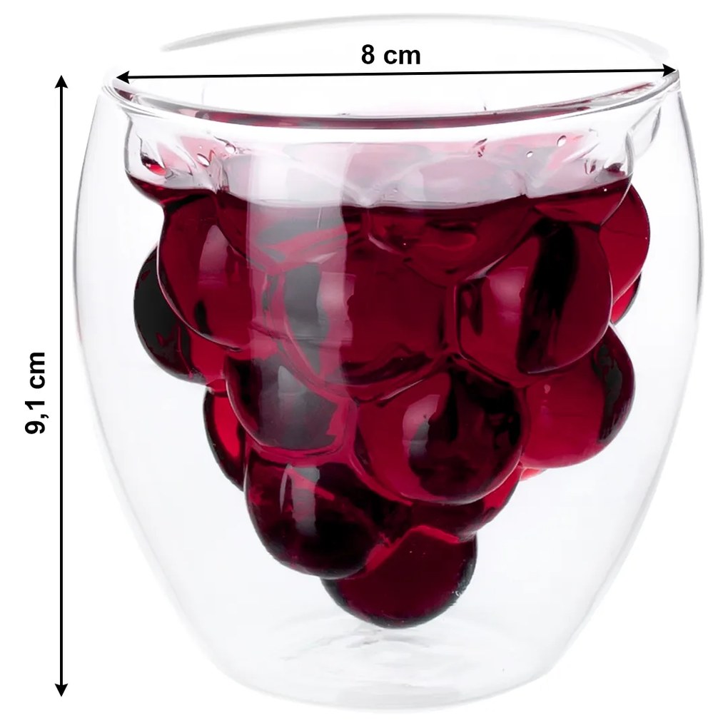 Thermo pohár borra és vízre, 2db, 180 ml, HOTCOLDER TYP 28