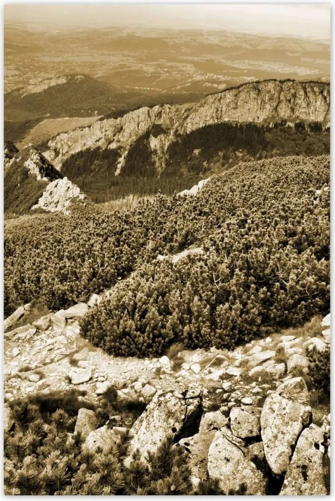 Poszterek 80x120 Tátra Lengyel hegyek Kilátás