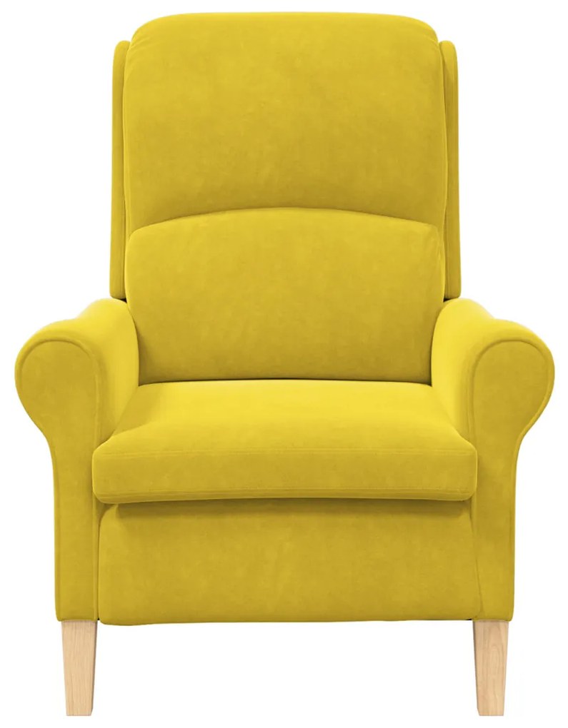 Sárga Karosszék Sárga Textil, Fa Standard Sárga Karosszék