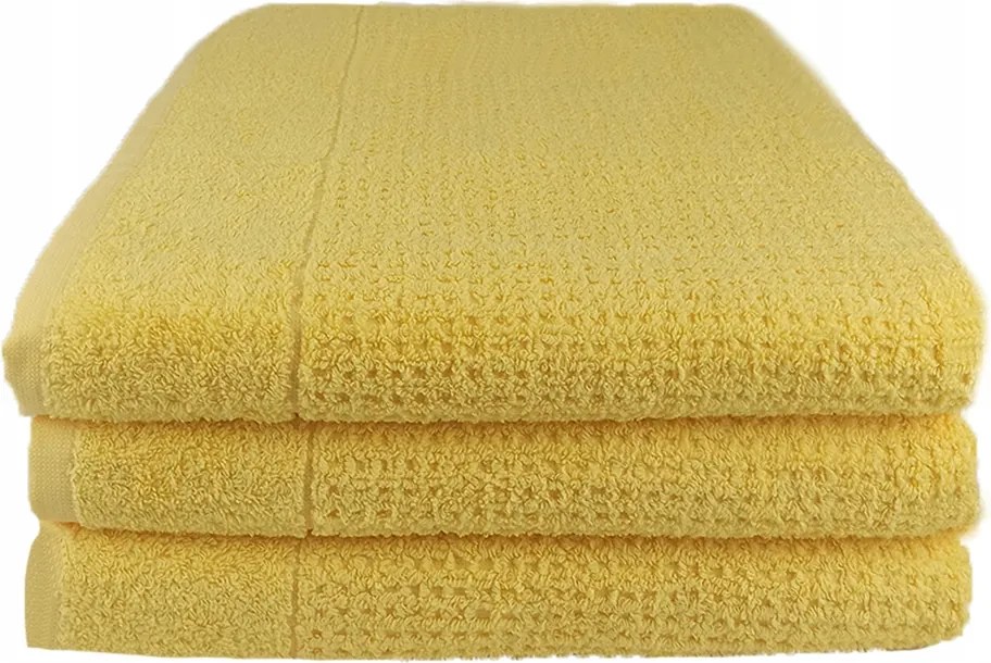 Gofer törölköző 80x200 medencéhez Spa strandokhoz Sárga