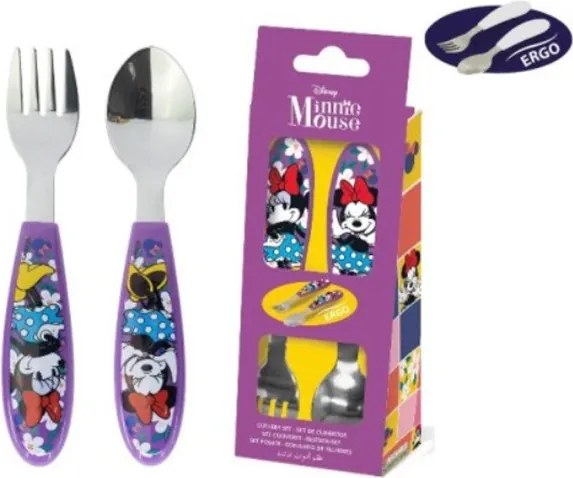Disney Minnie Sunshine fém ergo evőeszköz készlet - 2 darabos