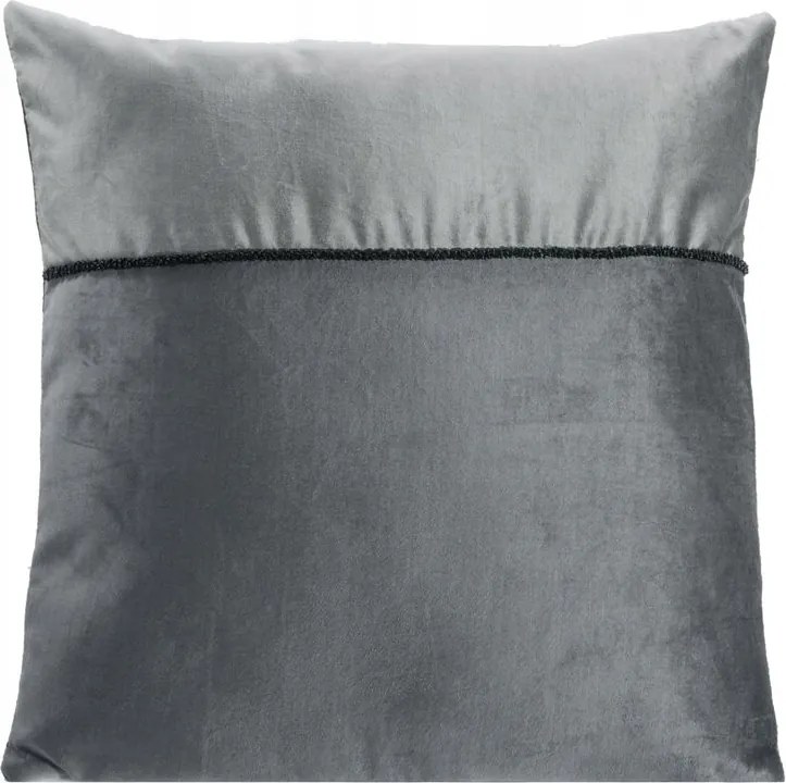 Párnahuzat 45x45 cm, acélszürke