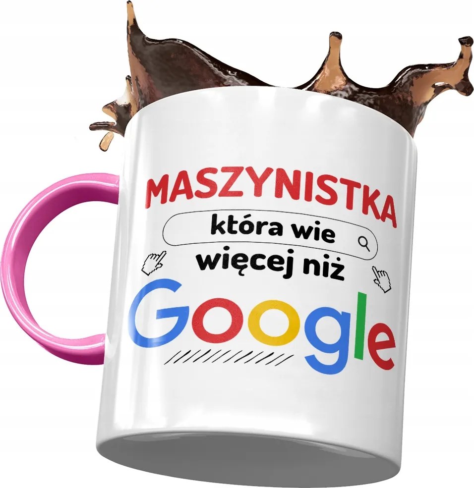 Rózsaszín Bögre A Takarítónő Többet Tud, mint a Google Fényképes Nyomtatással