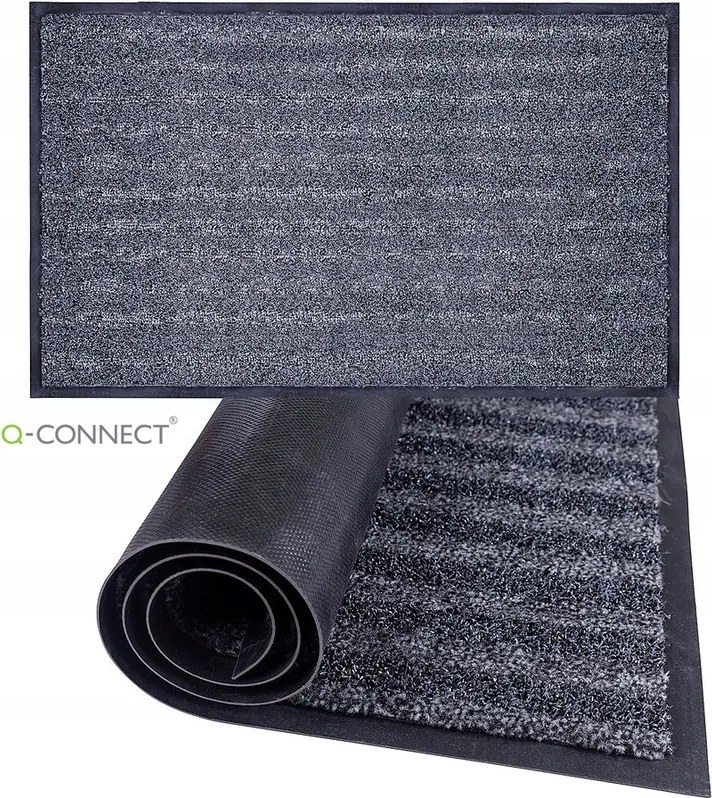 Lábtörlő Q-Connect 90x60cm fekete