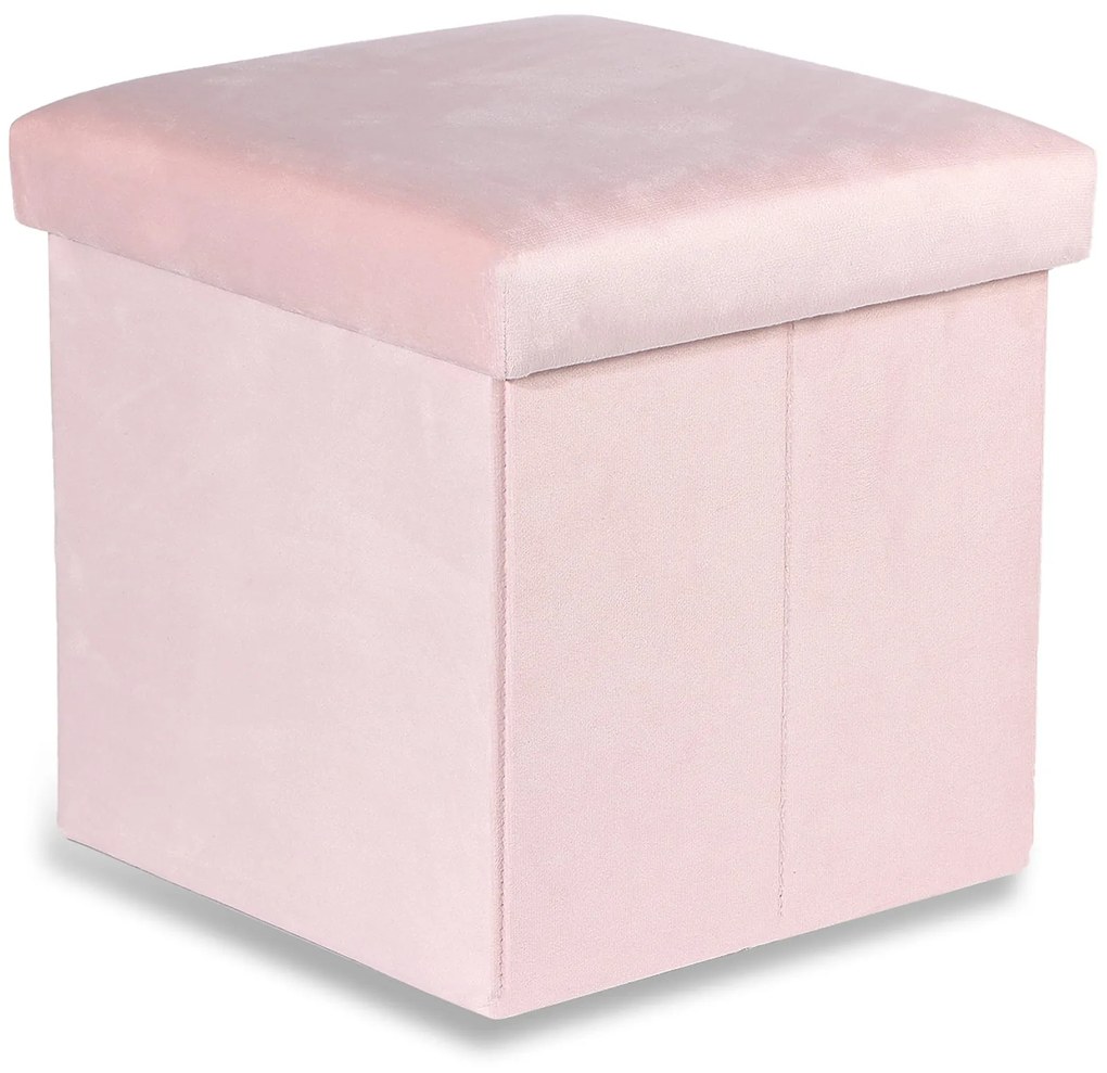 Rózsaszín összecsukható ülőke CUBEXO VELVET M